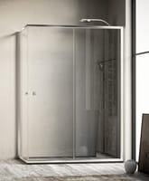 MAMPARA DE DUCHA FRONTAL CORREDERA CATANIA PRO 140CM CROMO - 3