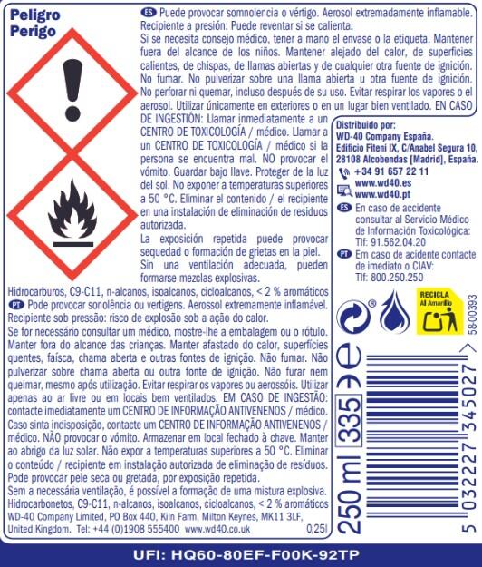 ACEITE MULTIUSOS DOBLE ACCIÓN SPRAY 250ML WD-40 - 2