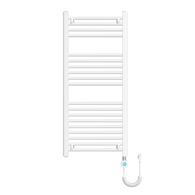 Radiador toallero eléctrico Cicsa EZX1150BL21 500W de color blanco
