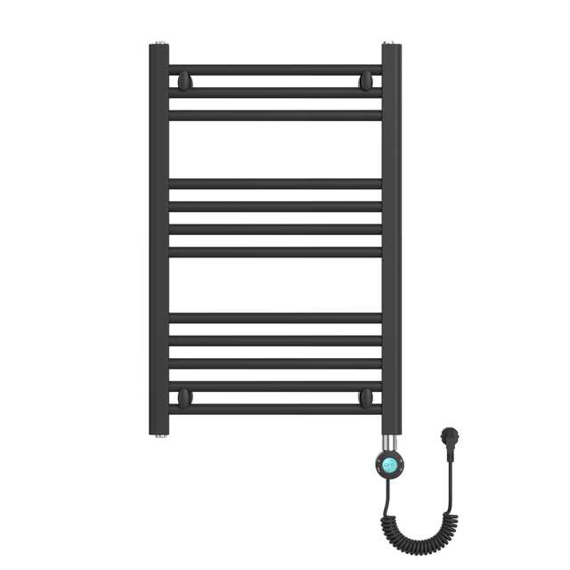 Radiador toallero eléctrico Cicsa EZX0750NE21 400W de color negro
