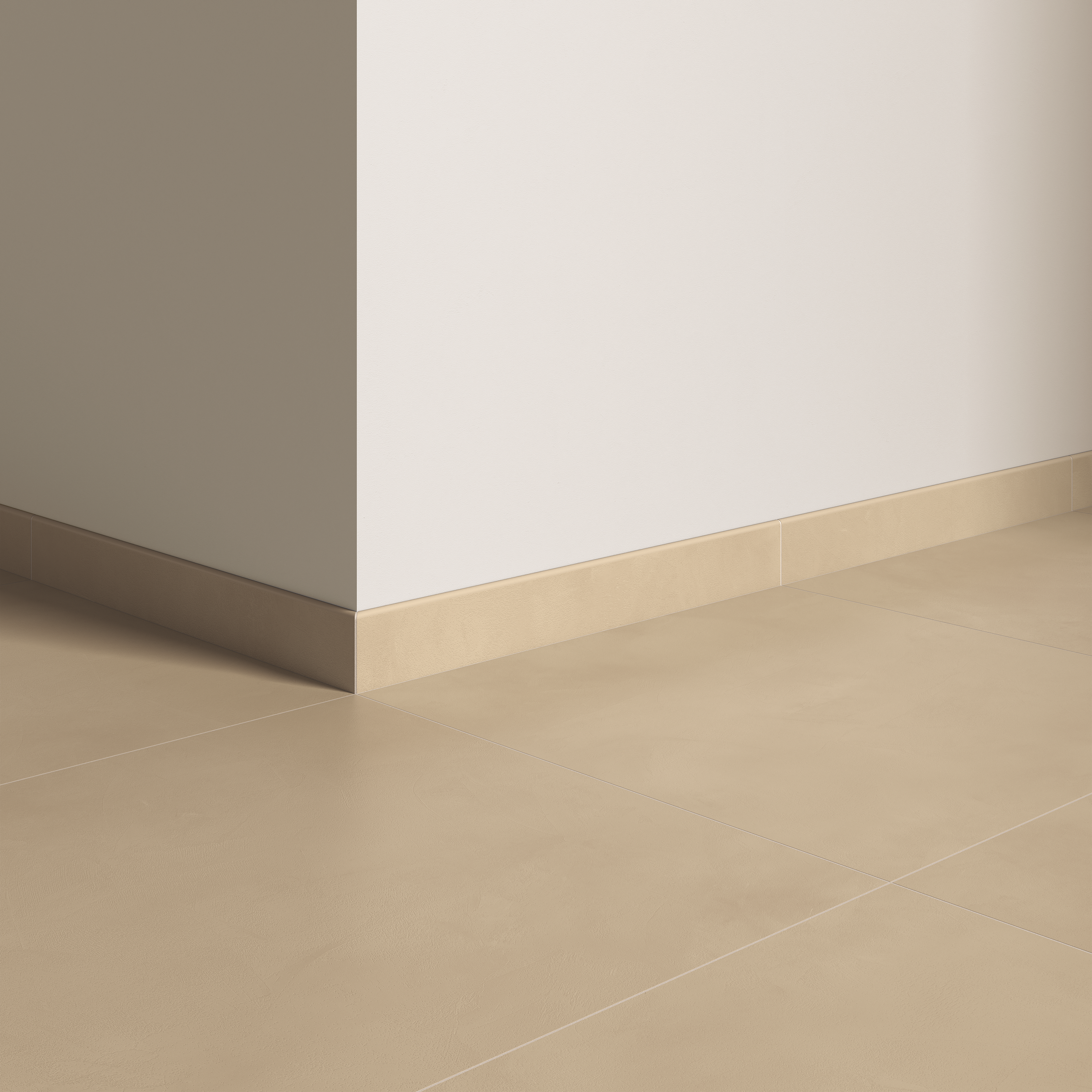 Lot de 2 plinthes Olympia nude mat 8x L. 59.5 cm, Ep.9.5 mm - 2