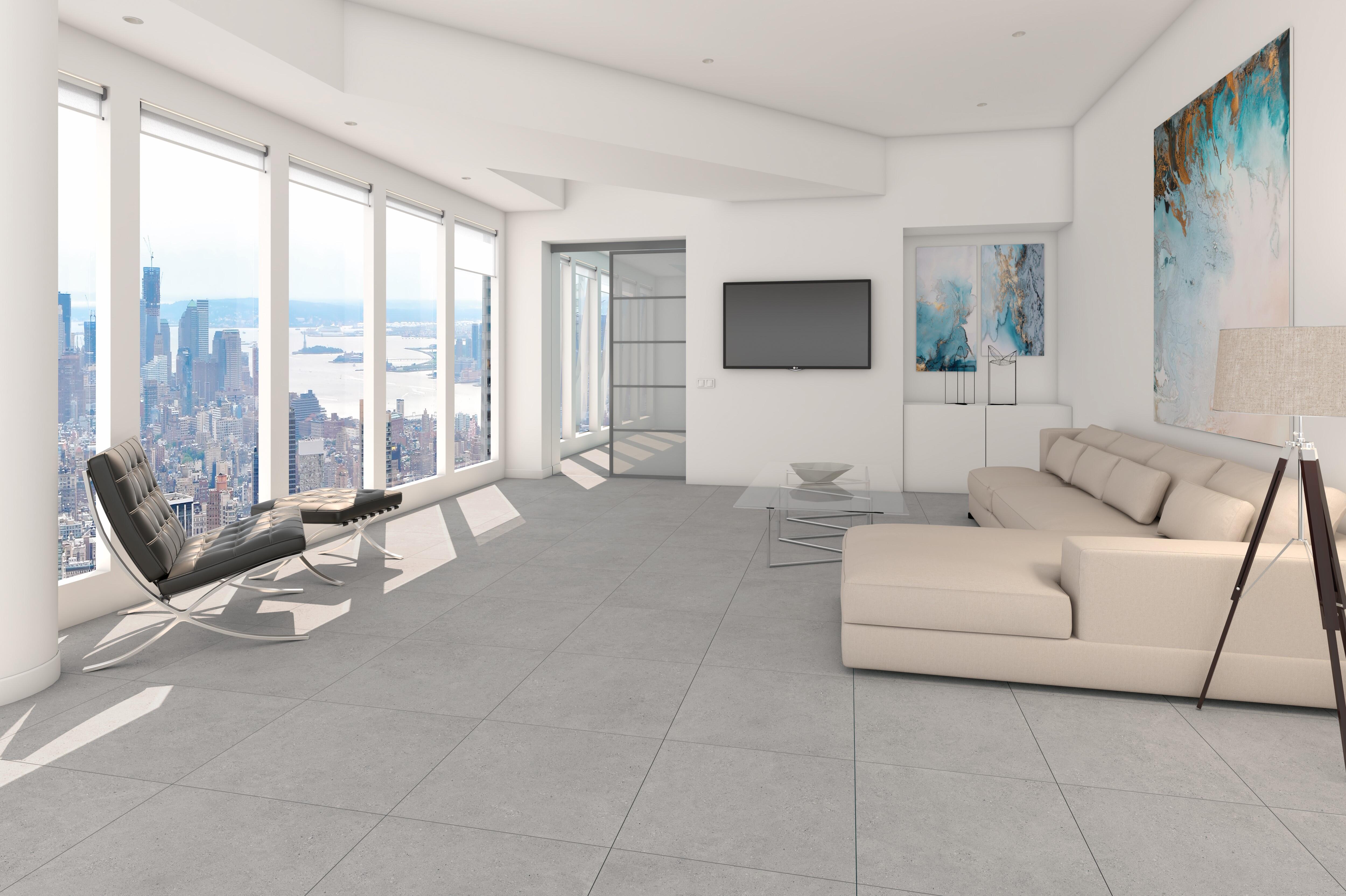 Suelo/azulejo porcelánico muse efecto piedra grey 40x120 cm c1