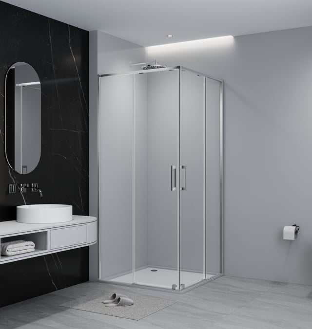 MAMPARA DE DUCHA CUADRADA TEKA INCA SLIM 90X90CM CROMO