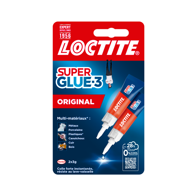 LOT 2 SUPERGLUE LIQUIDE SG-3 3G LOCTITE