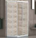 MAMPARA DE DUCHA CUADRADA CORREDERA SIENA 80X80CM BLANCO - 1