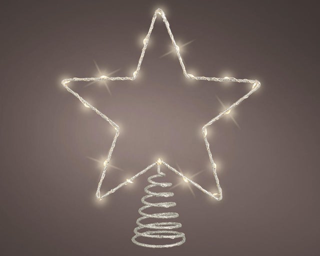 Estrela de natal led 22x27cm