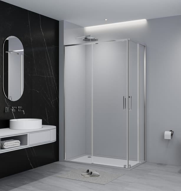 MAMPARA DE DUCHA RECTANGULAR TEKA INCA SLIM 70X120CM CROMO - 1