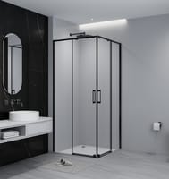 MAMPARA DE DUCHA CUADRADA TEKA INCA SLIM 80X80CM NEGRO - 1
