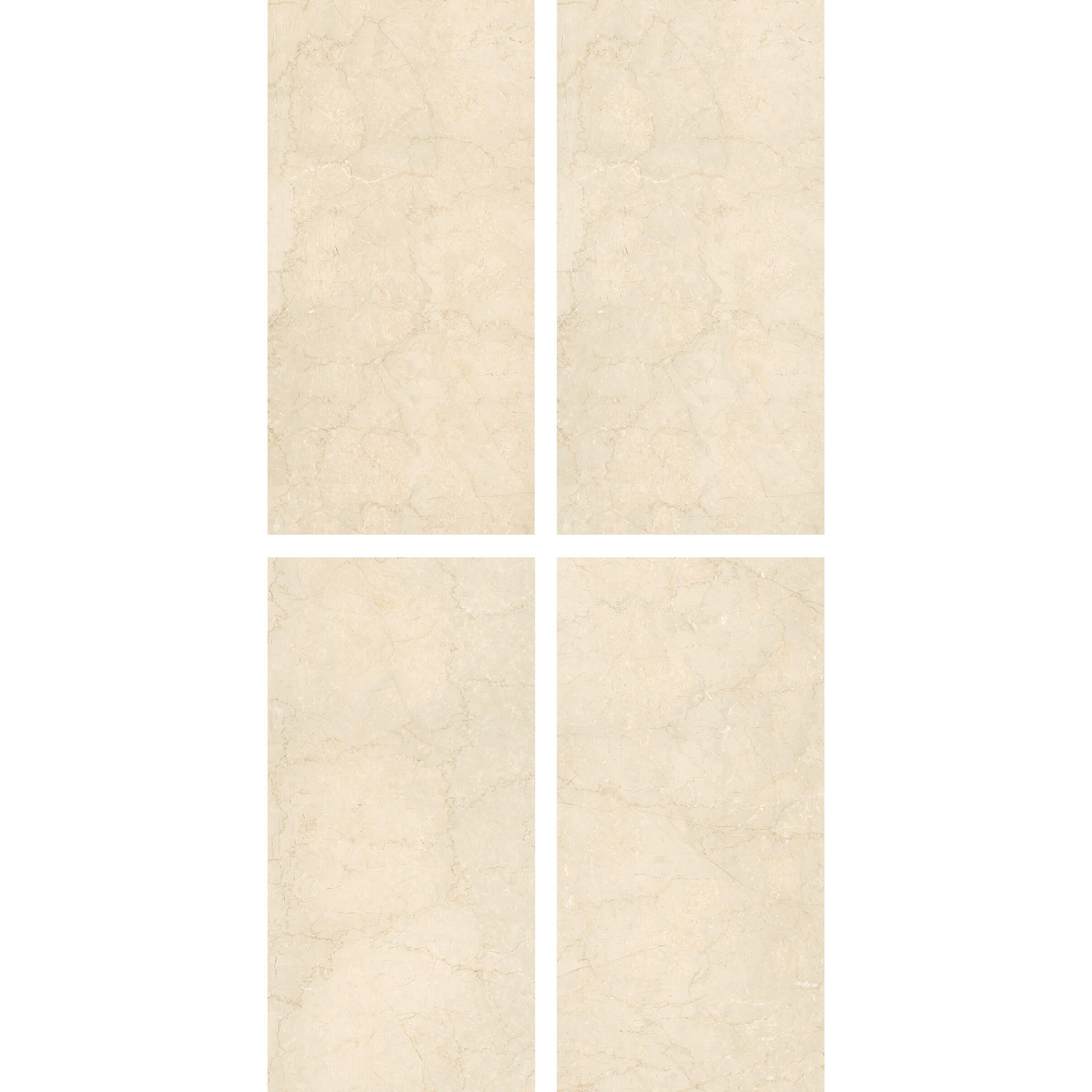 Piastrella da pavimento e rivestimento interno in gres porcellanato 60 x 120 cm rettificato smaltato digitale crema opaco Harmony Marmo R9 traffico intenso (pei 4/5) Sp. 9 mm 1.44 mq - 2