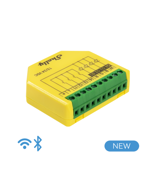 MÓDULO DIMMER RGBW-MEDIDOR WIFI 12V-24V SHELLY