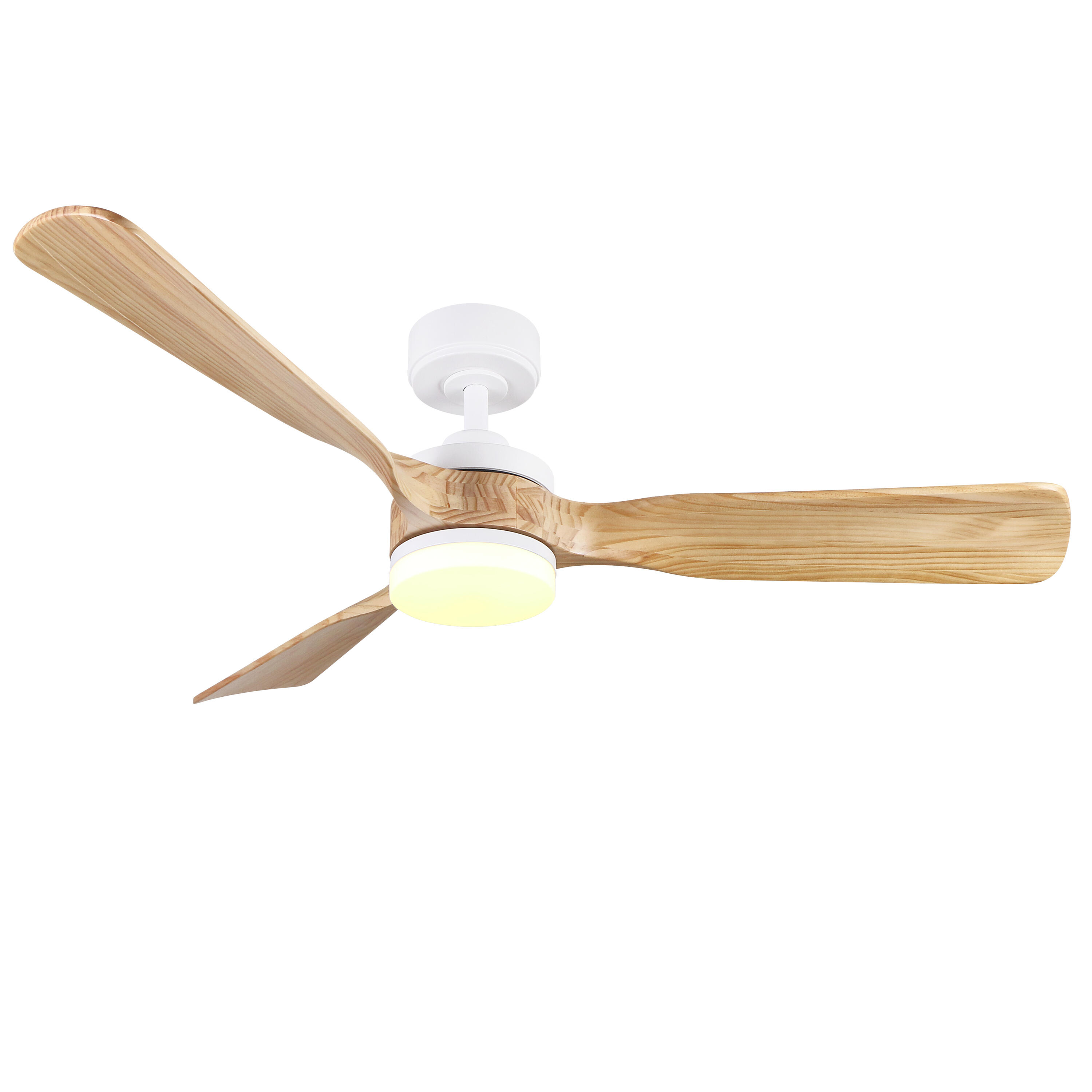 Ventilador de techo con luz silencioso DC 40W con mando ø132 cm Chris INSPIRE blanco luz CCT 3 aspas| 6 velocidades| modo verano/invierno| brisa| temporizador| recomendado de 20 a 40m² - 12