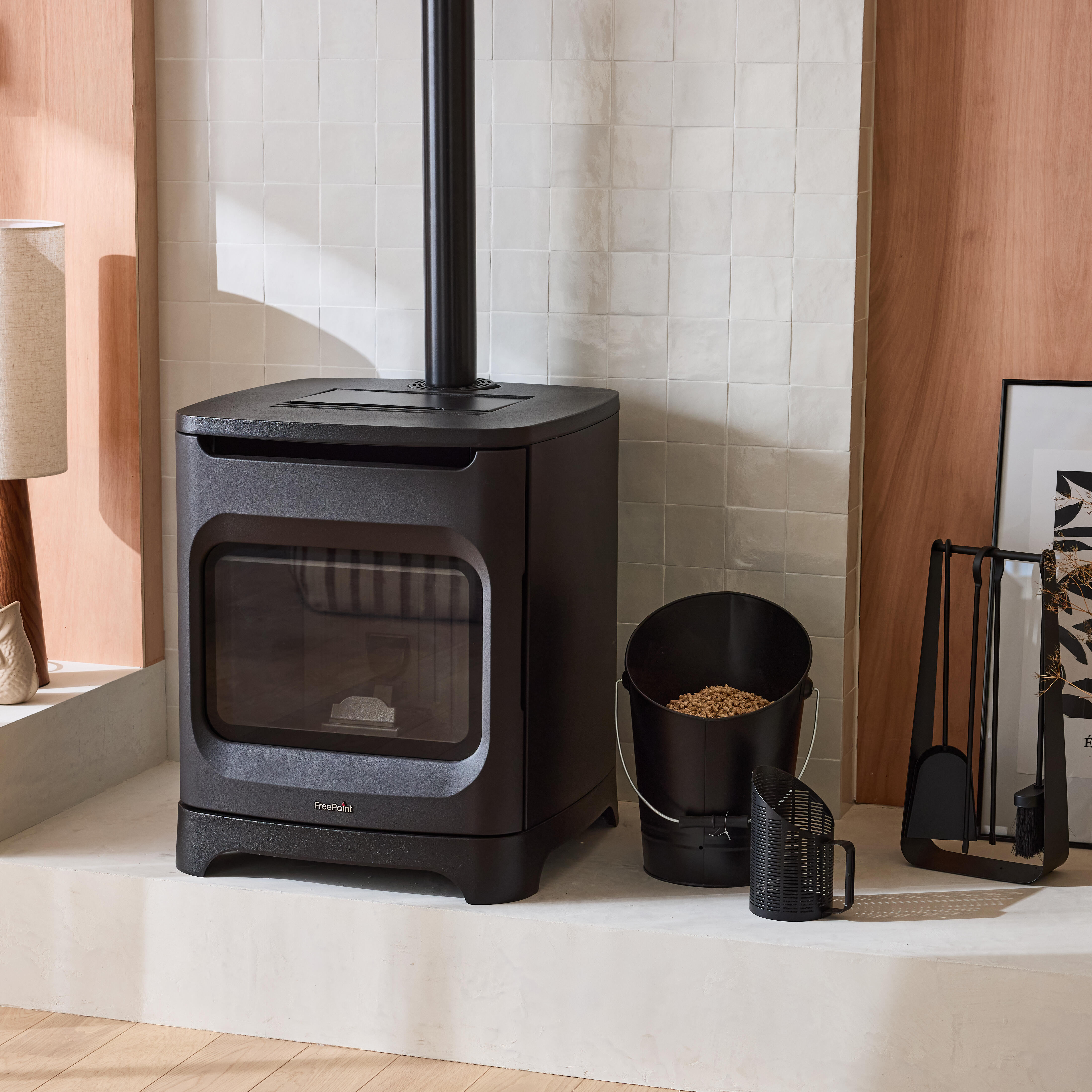 Poêle à granulés FREEPOINT 7023001 noir 6 kW - 4