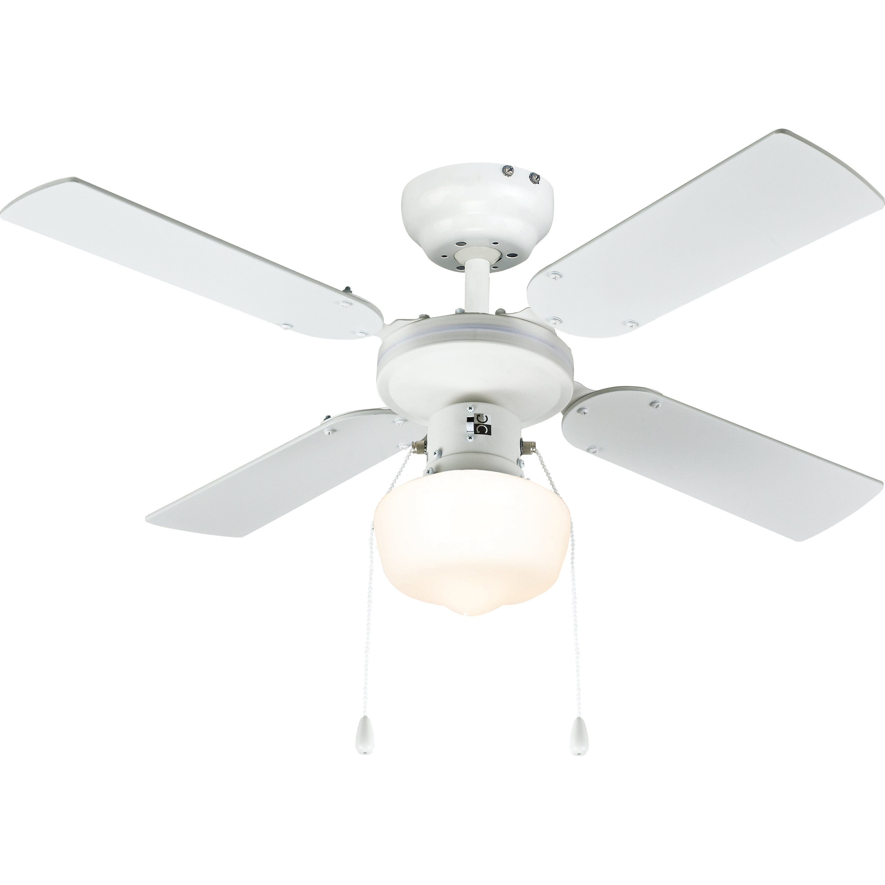 Ventilador de techo con luz AC ø91 cm Barbade blanco/beige E27 4 aspas de madera |3 velocidades |modo verano/invierno | recomendado para <13m² - 2