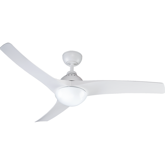 Ventoinhas de teto sem lâmpada E27 silenciosa com 3 pás motor DC D132 cm branco Tokyo Inspire

