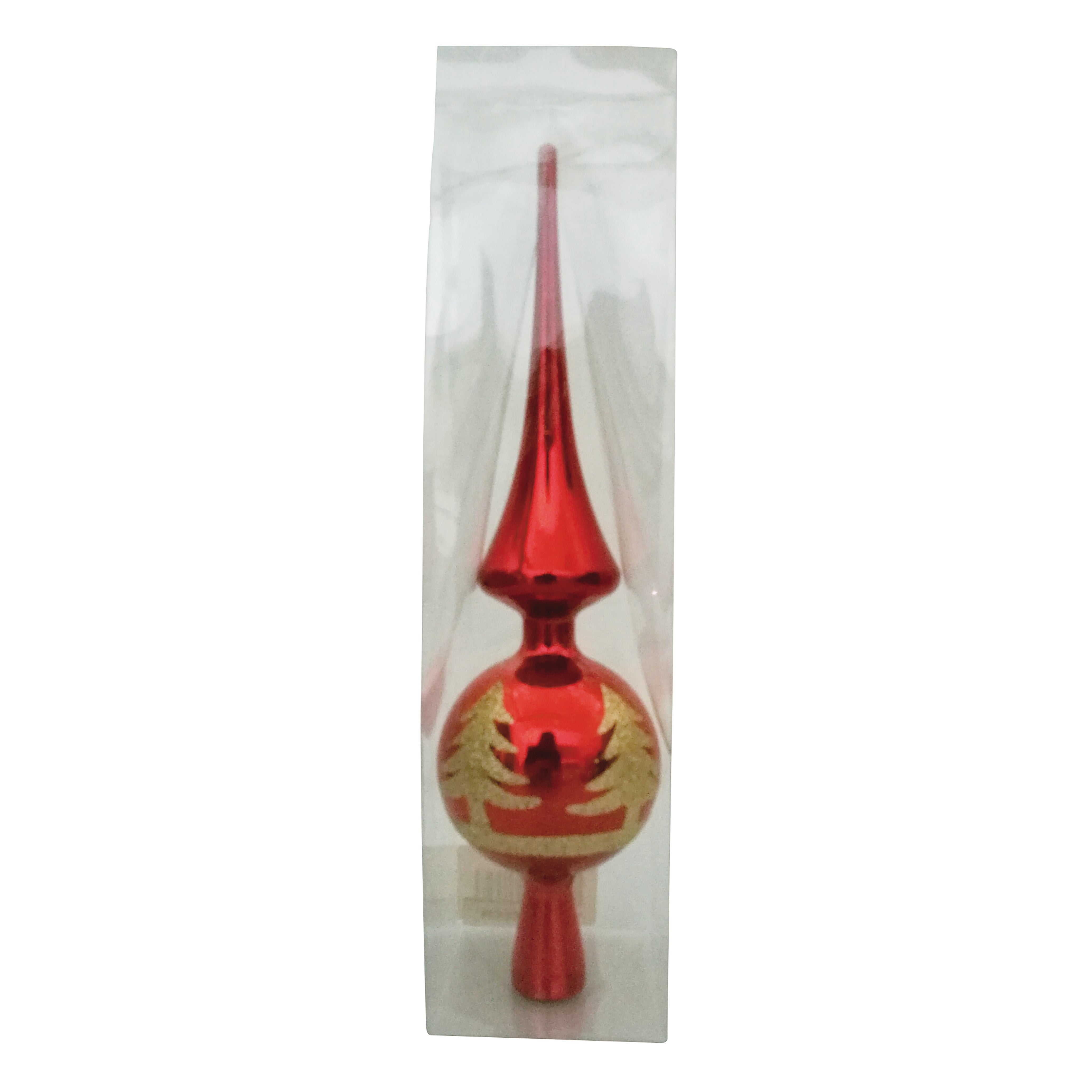 Punta Per Albero Di Natale A Stella Dorata, In Plastica, Decorata Con Glitter, Altezza 23 Cm