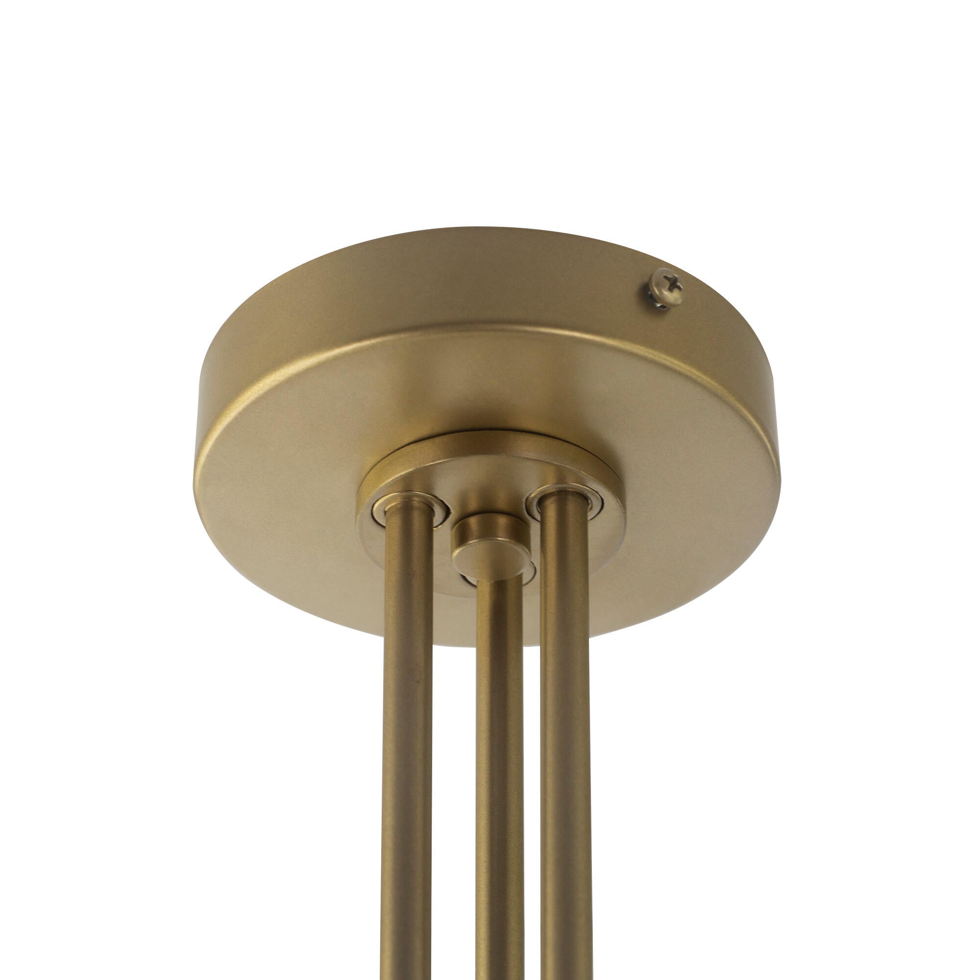 Lámpara de techo colgante de cristal dorada 45 cm Cintia XTRELAMP 3 luces E14. Altura máxima 46 cm - 11