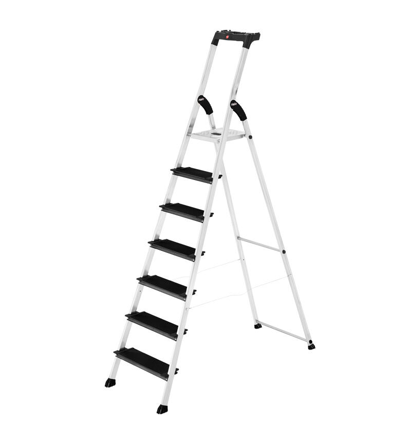 DRABEST Escabeau Alu 7 Marches Echelle Pliante Pieds Antidérapants avec