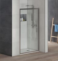 MAMPARA DE DUCHA FRONTAL CORREDERA DENVER PRO 80CM CROMO - 1