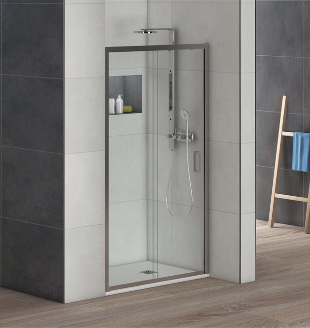 MAMPARA DE DUCHA CORREDERA DENVER PRO 80CM CROMO