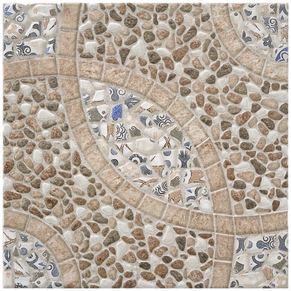 BALDOSA EXTERIOR PORCELÁNICO 45X45CM DOMUS MIX