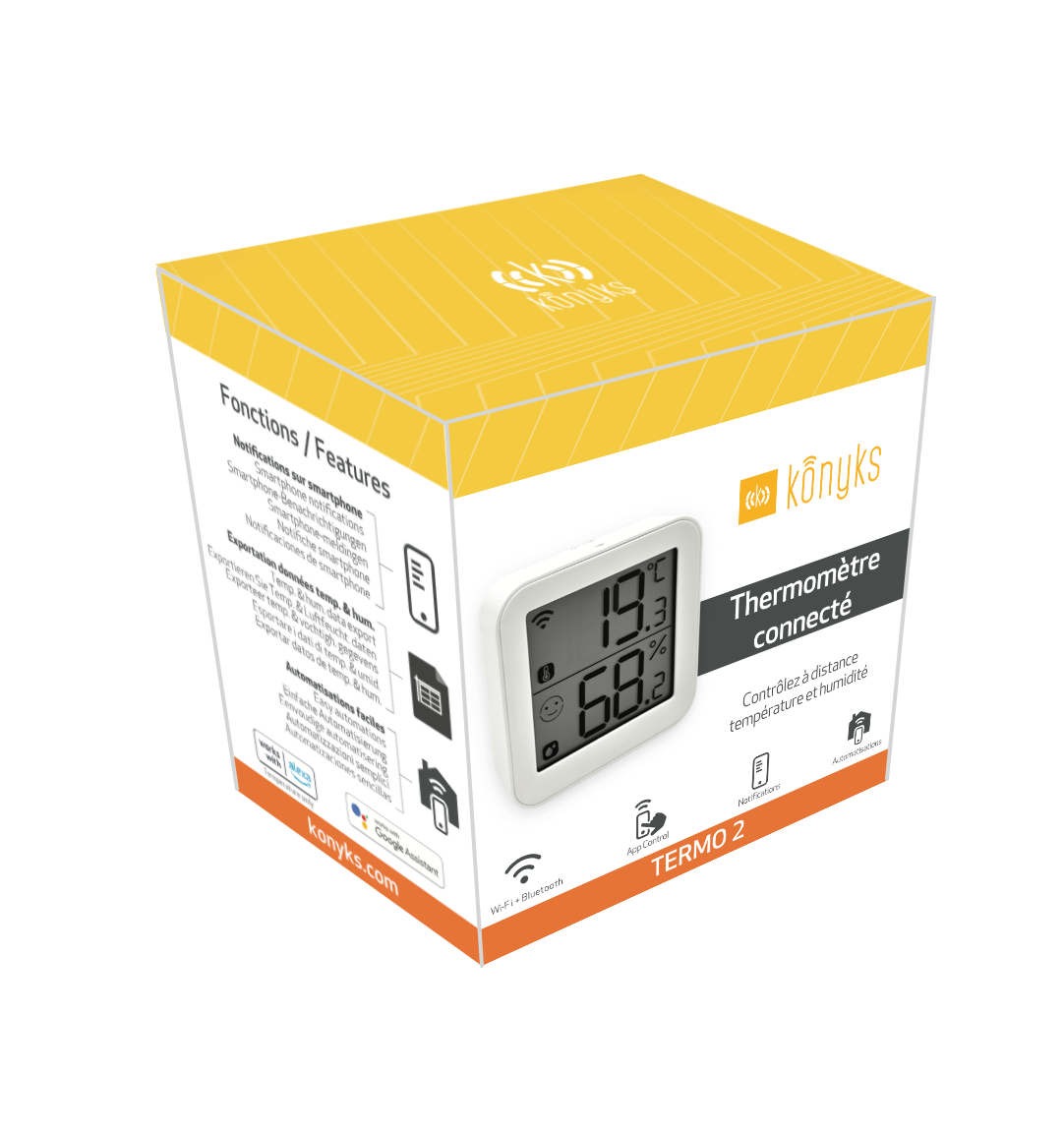 Thermomètre et hygromètre d'intérieur Konyks, avec wifi - 9