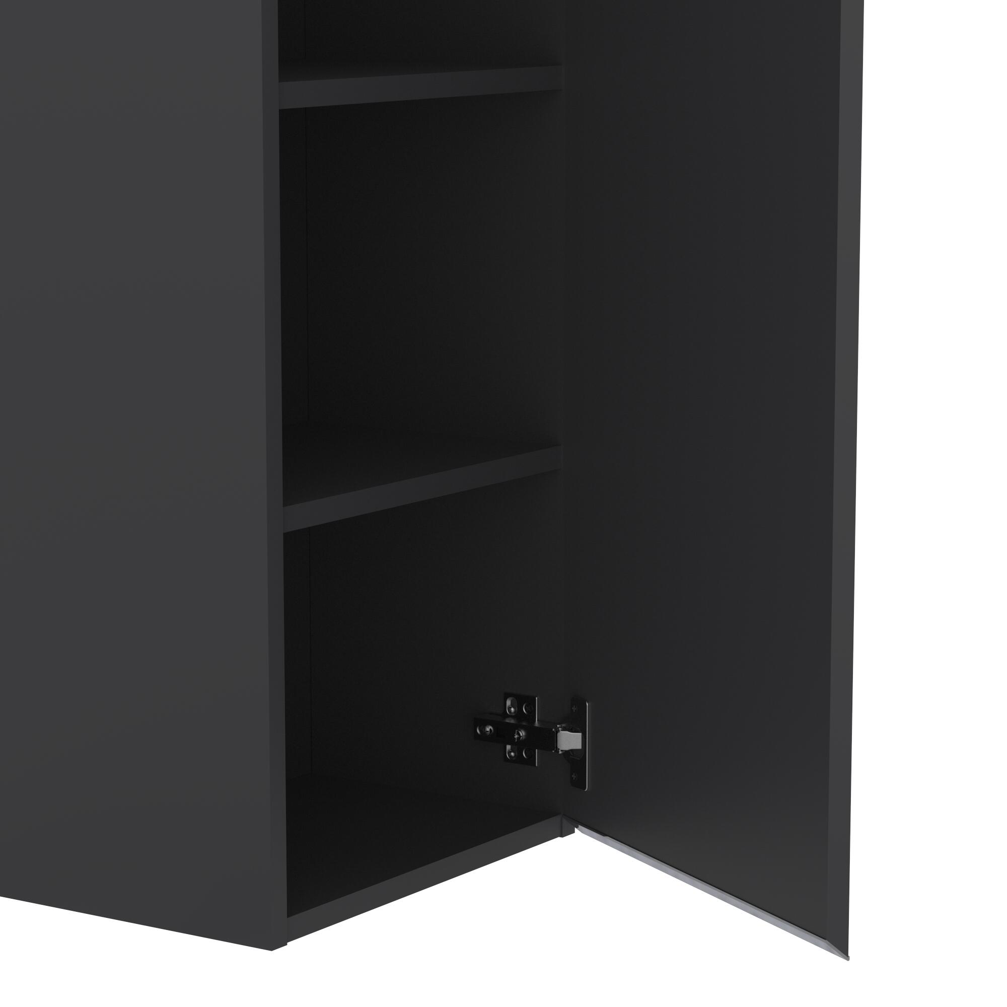 ARMARIO PARED BAÑO ATLANTIS ANTRACITA 35X80X25CM - 5