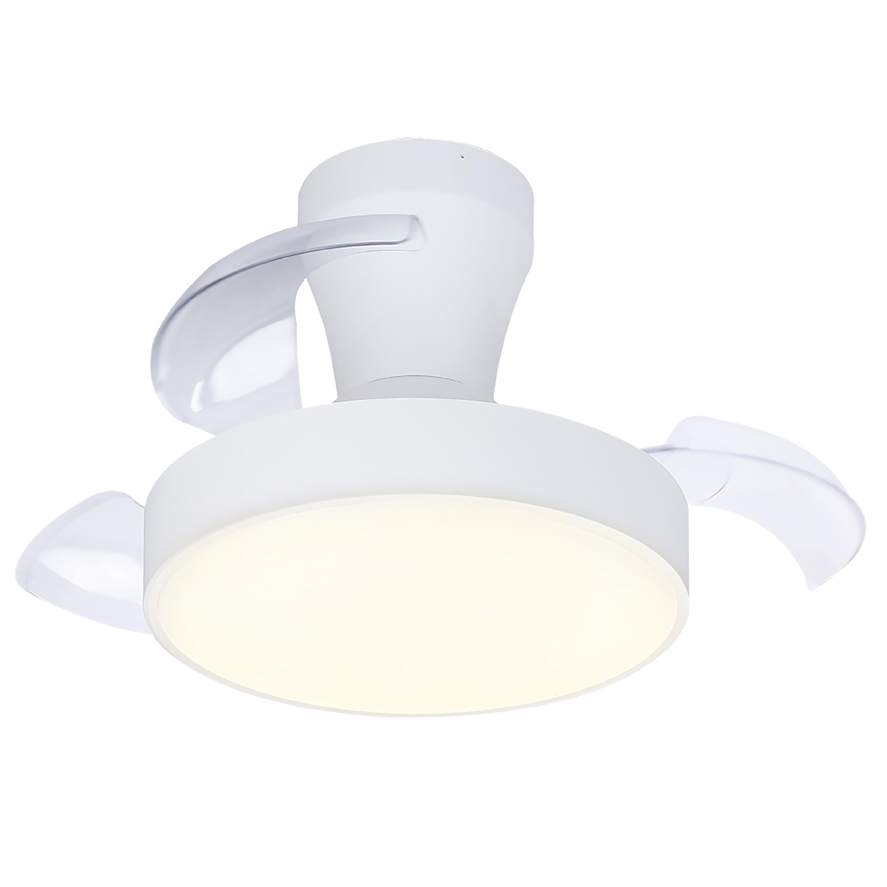 Ventilador de techo con luz silencioso DC 21W con mando ø55 cm Torrent INSPIRE blanco luz CCT 3 aspas retráctiles tipo lámpara| 6 velocidades| modo verano/invierno| temporizador| brisa| recomendado para <13m² - 10