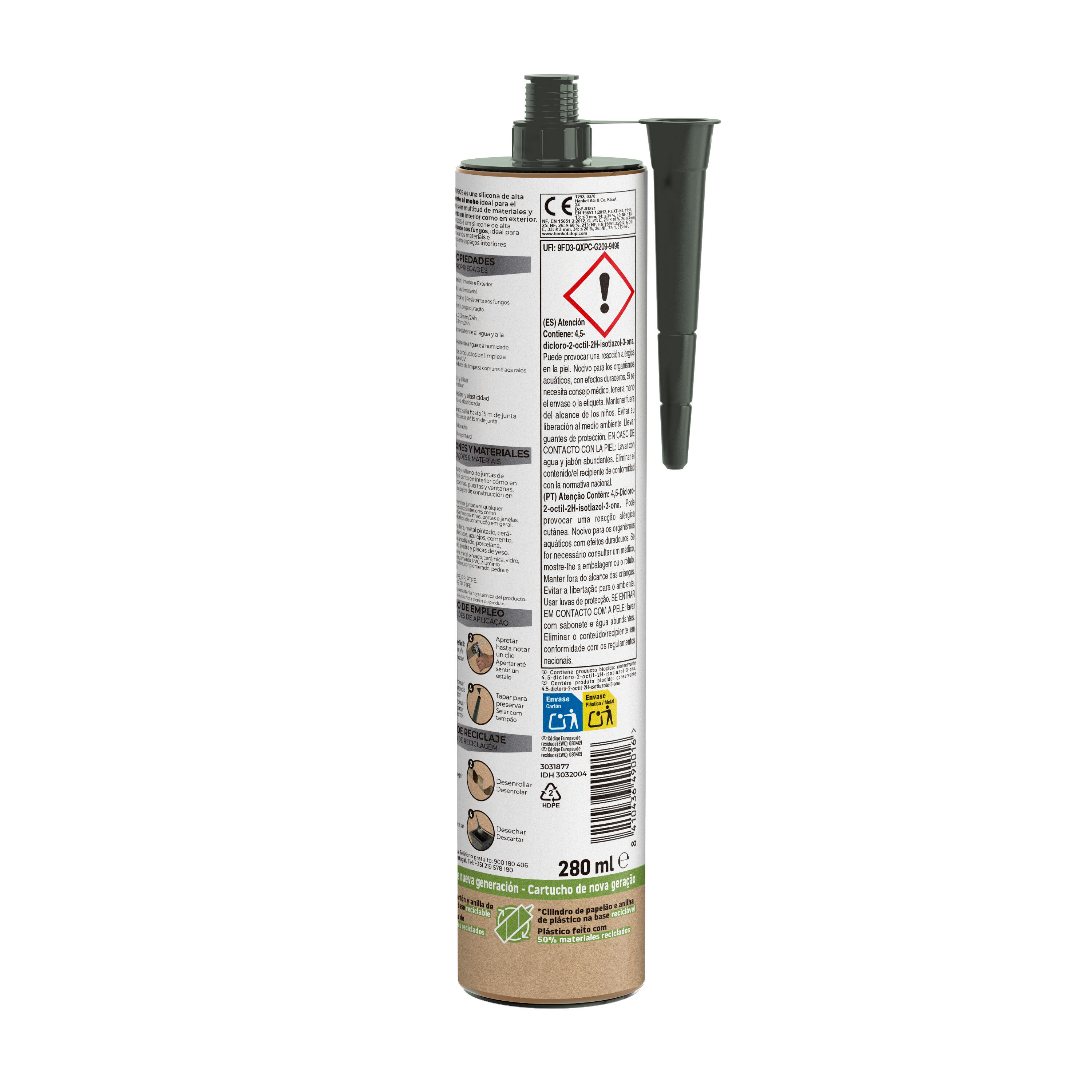 Silicone multiusos branco 280ml Pattex - 5