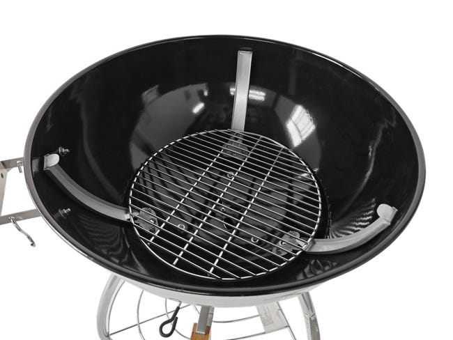 Double Grille Barbecue Rectangle 34x22 cm en Acier Chromé avec Manche eois - Parfait pour des Double Grille Barbecue Rectangle 34x22 cm en Acier Chromé avec Manche eois - Parfait pour des