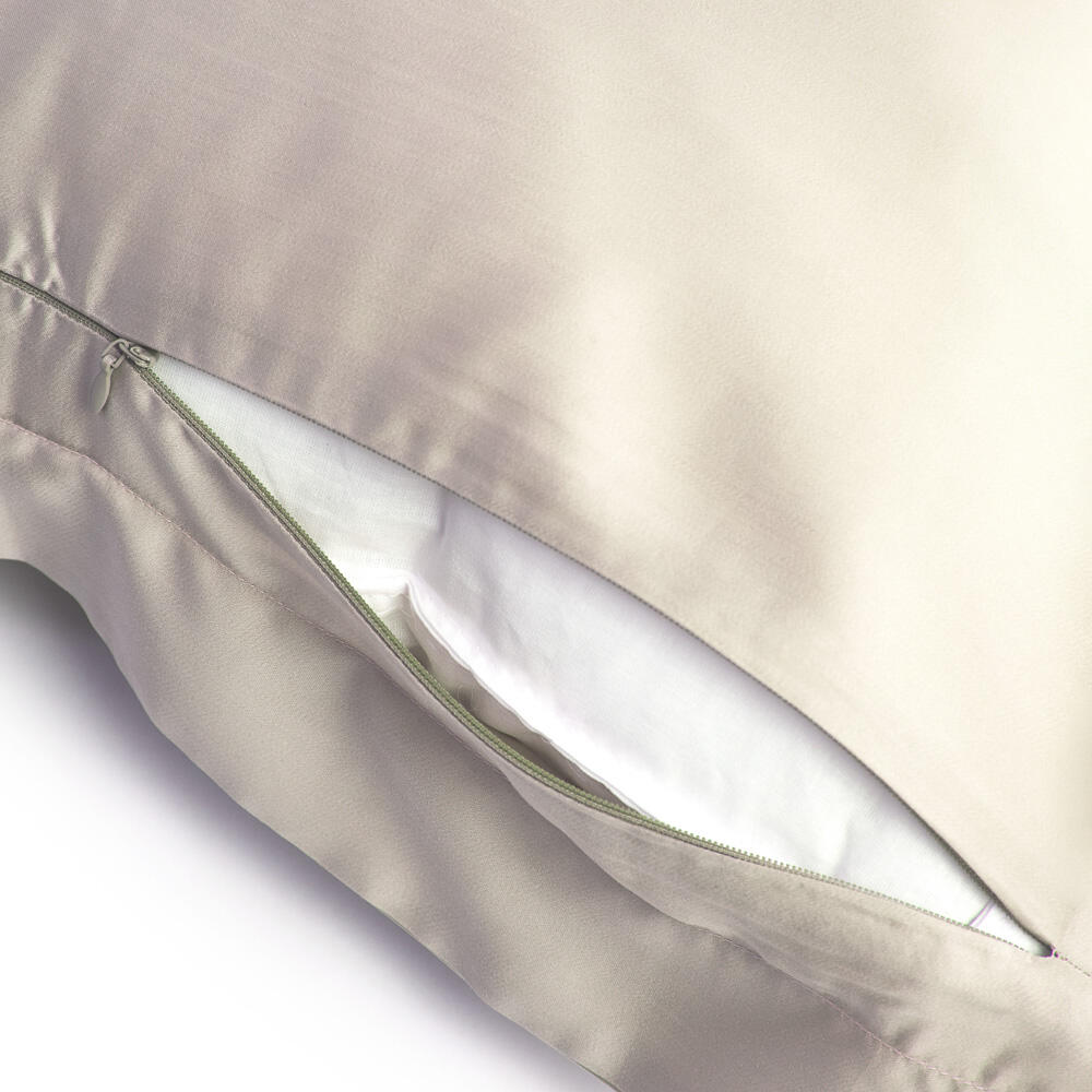 Fodera del cuscino 1 pezzi, Tencel crema in seta 50 x 80 cm - 3