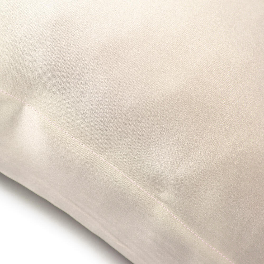 Fodera del cuscino 1 pezzi, Tencel crema in seta 50 x 80 cm - 2