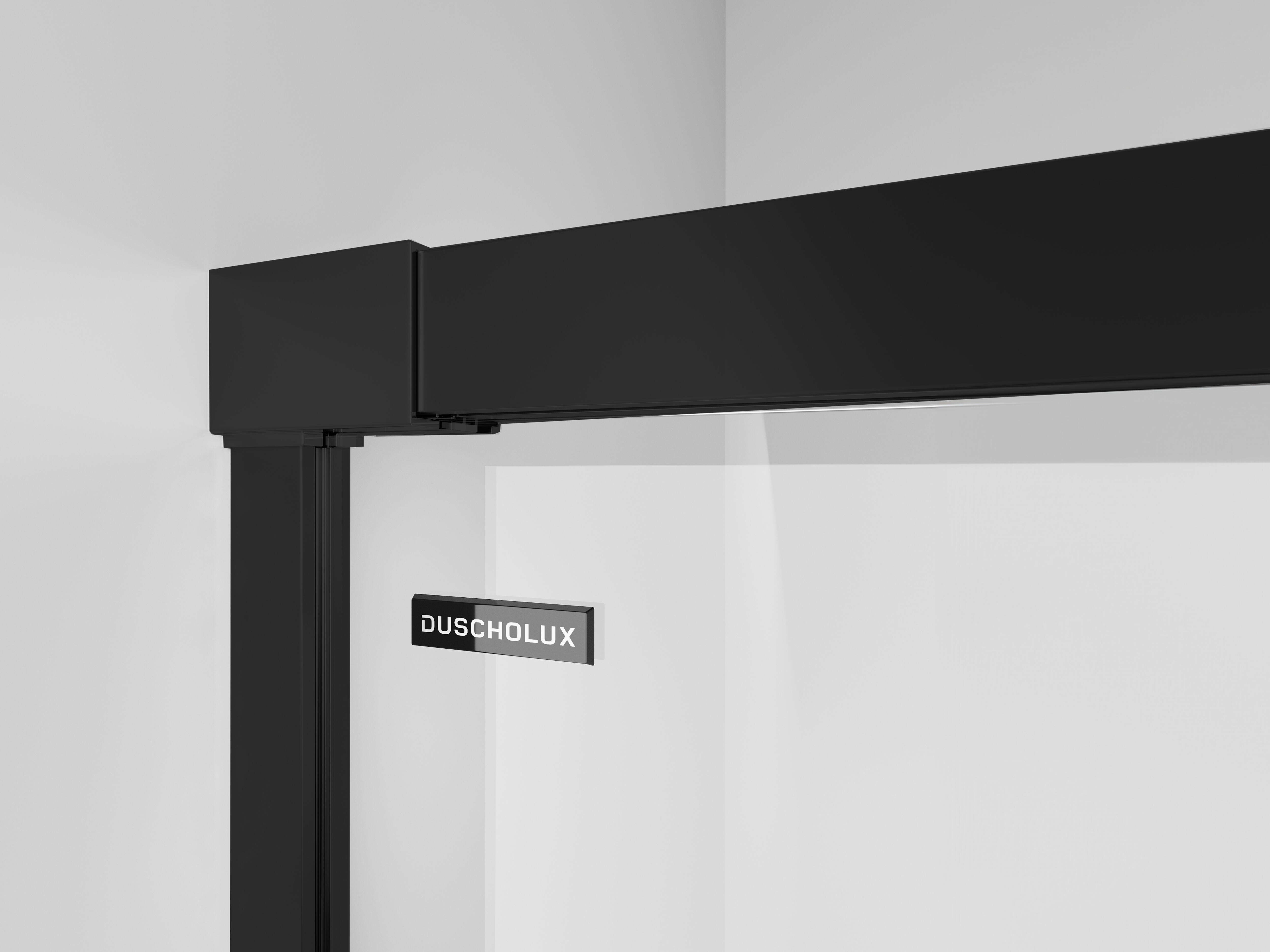 MAMPARA DE DUCHA FRONTAL CORREDERA DUSCHOLUX D0 PRO 130X200CM NEGRO - 4