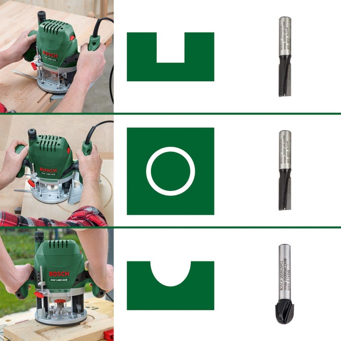 Défonceuse bois bosch POF 1400 ACE DIY