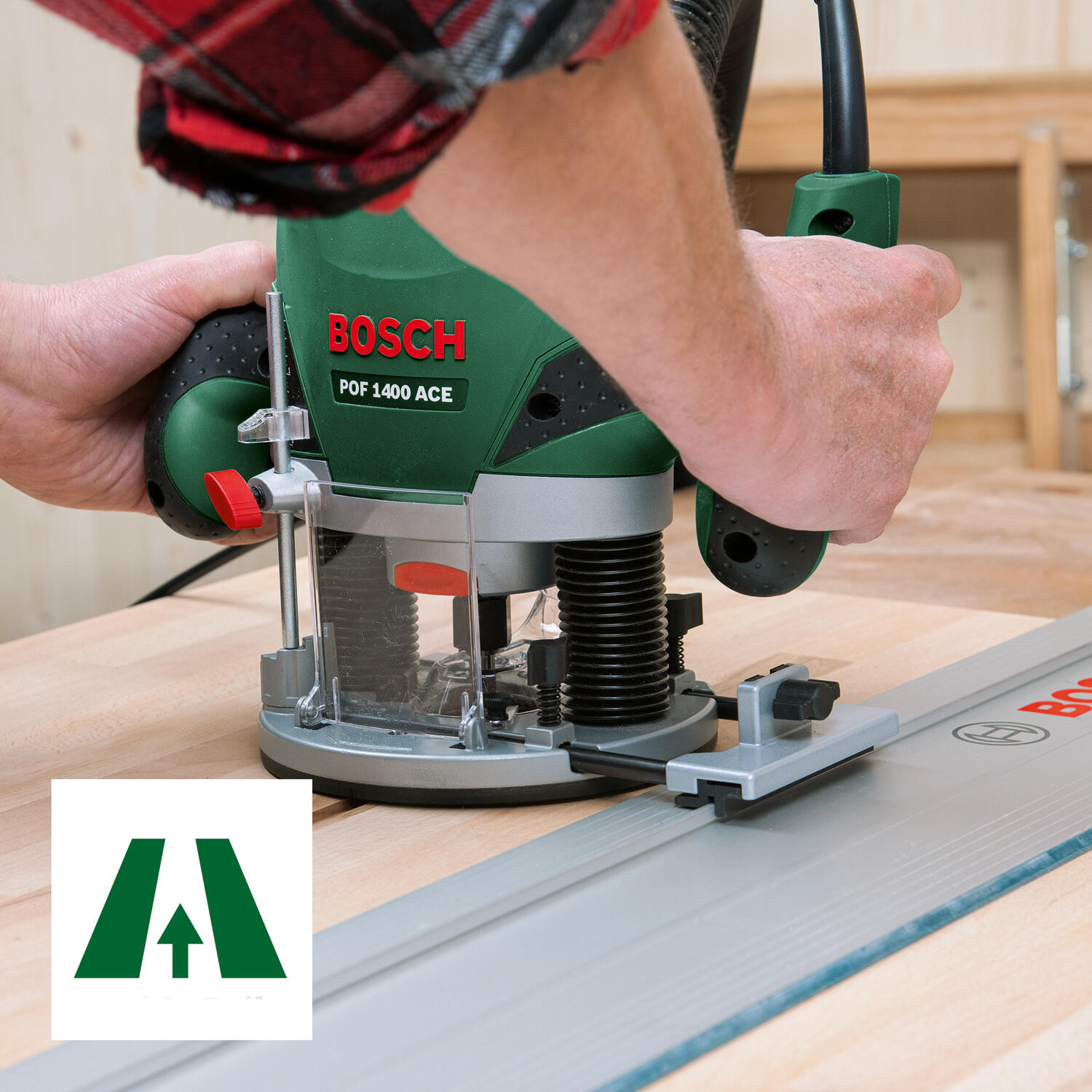 Défonceuse électrique BOSCH POF 1400 ACE + coffret 6 fraises, 1400 W - 3