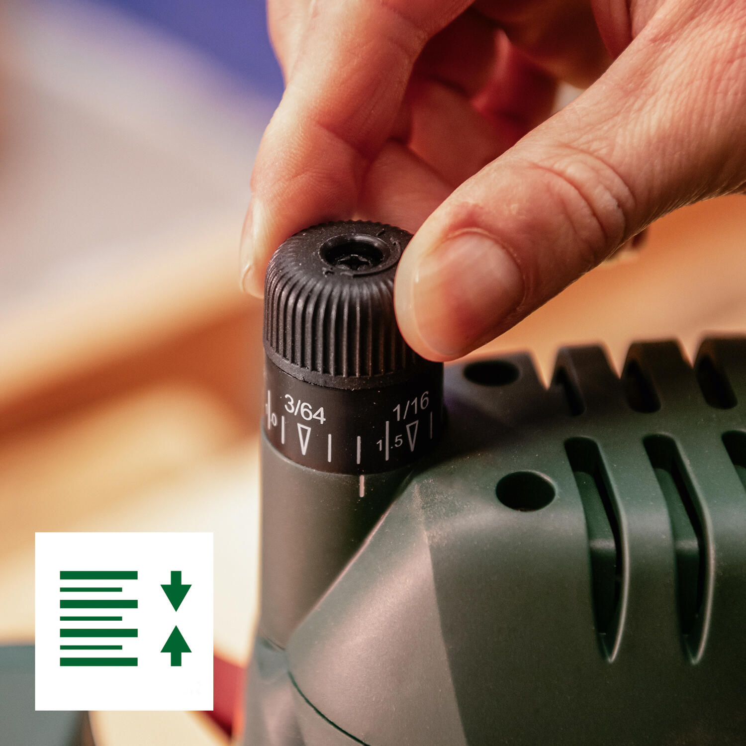 Défonceuse électrique BOSCH POF 1400 ACE + coffret 6 fraises, 1400 W - 4