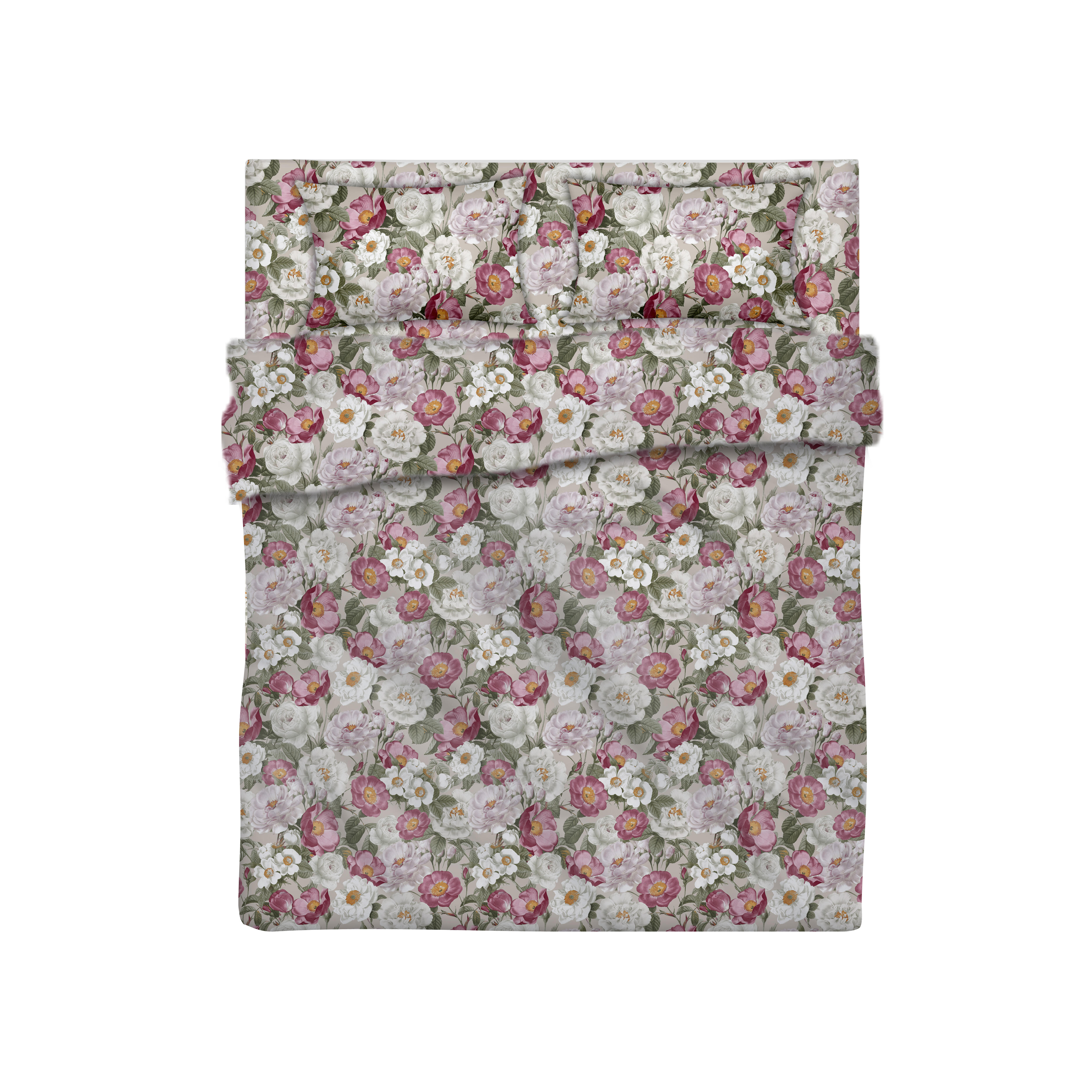 Set di lenzuola matrimoniali ComfyHome peonia in cotone - 2