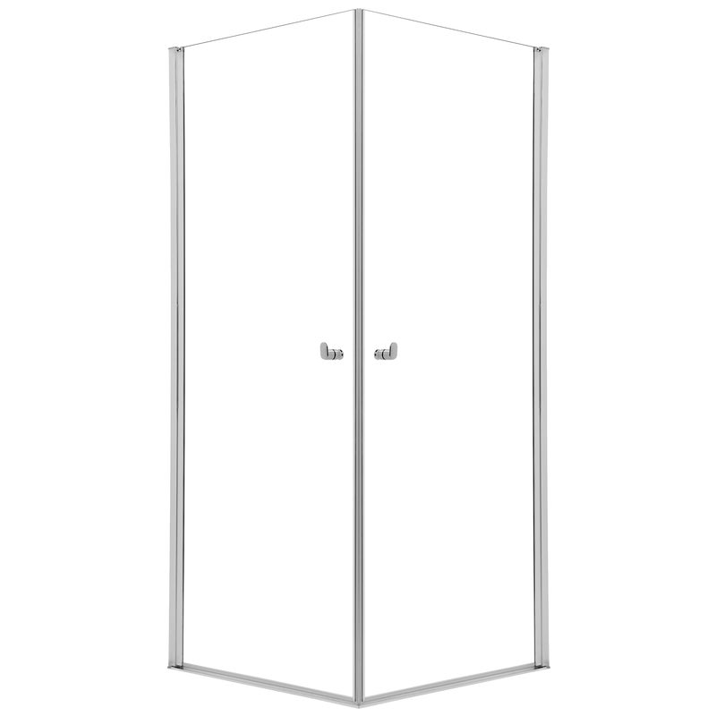 Kabina prysznicowa kwadratowa narożna Hooked 90x90x200 cm profile chromowane Sealskin