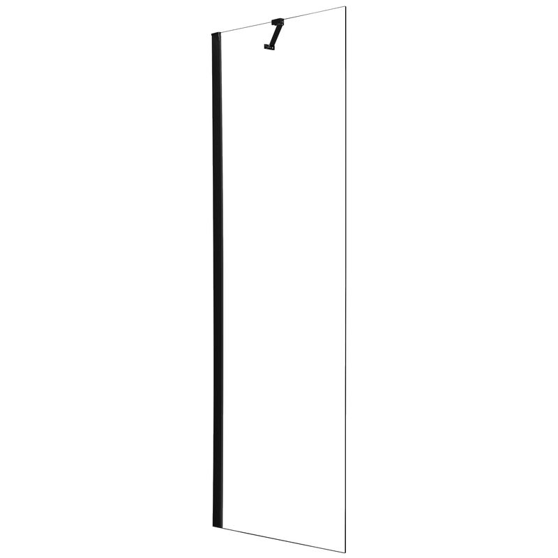 Kabina Walk-in Hooked 75x200 transparentna profil czarny Sealskin