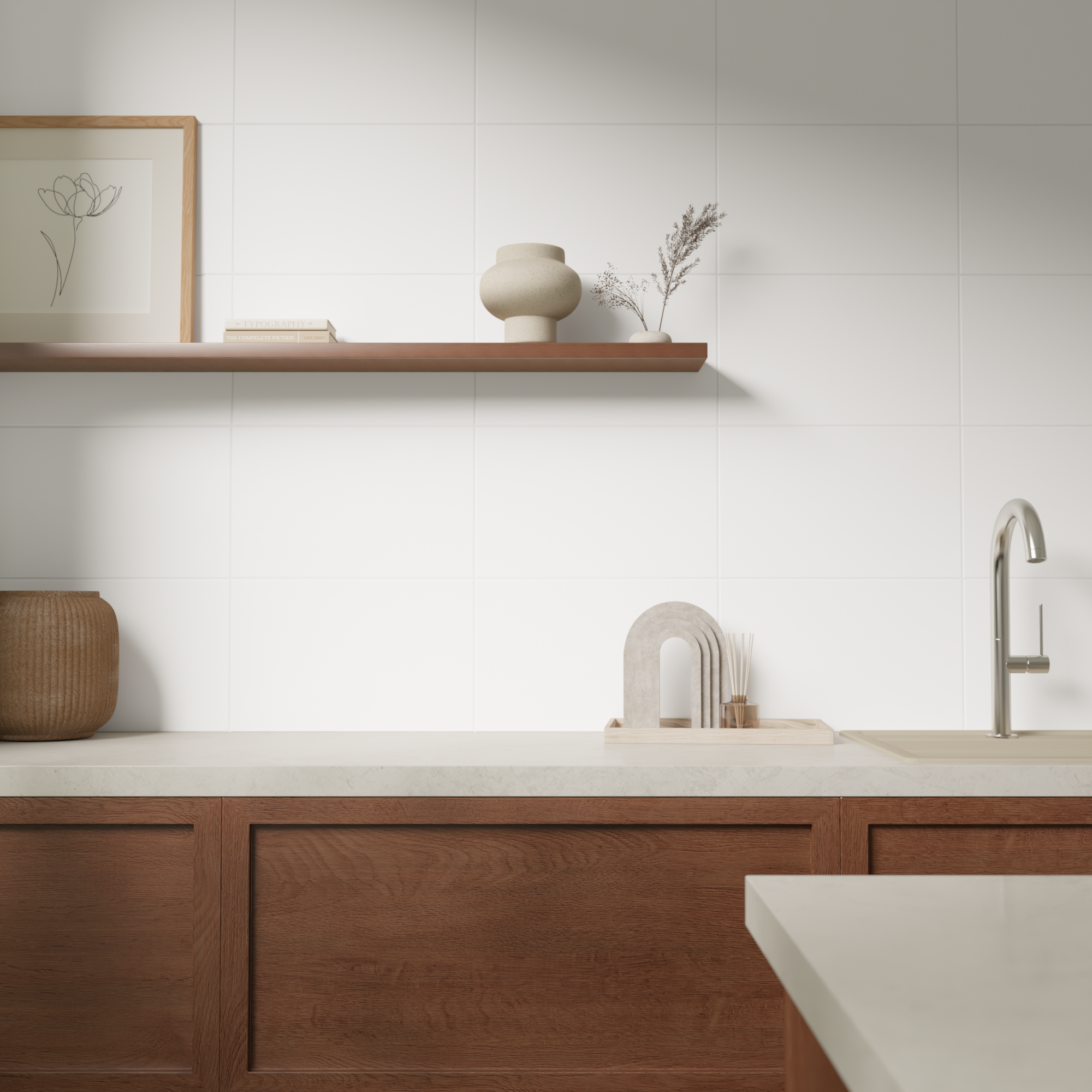 Glazura Frosty White Mat 25x40 Artens - 4
