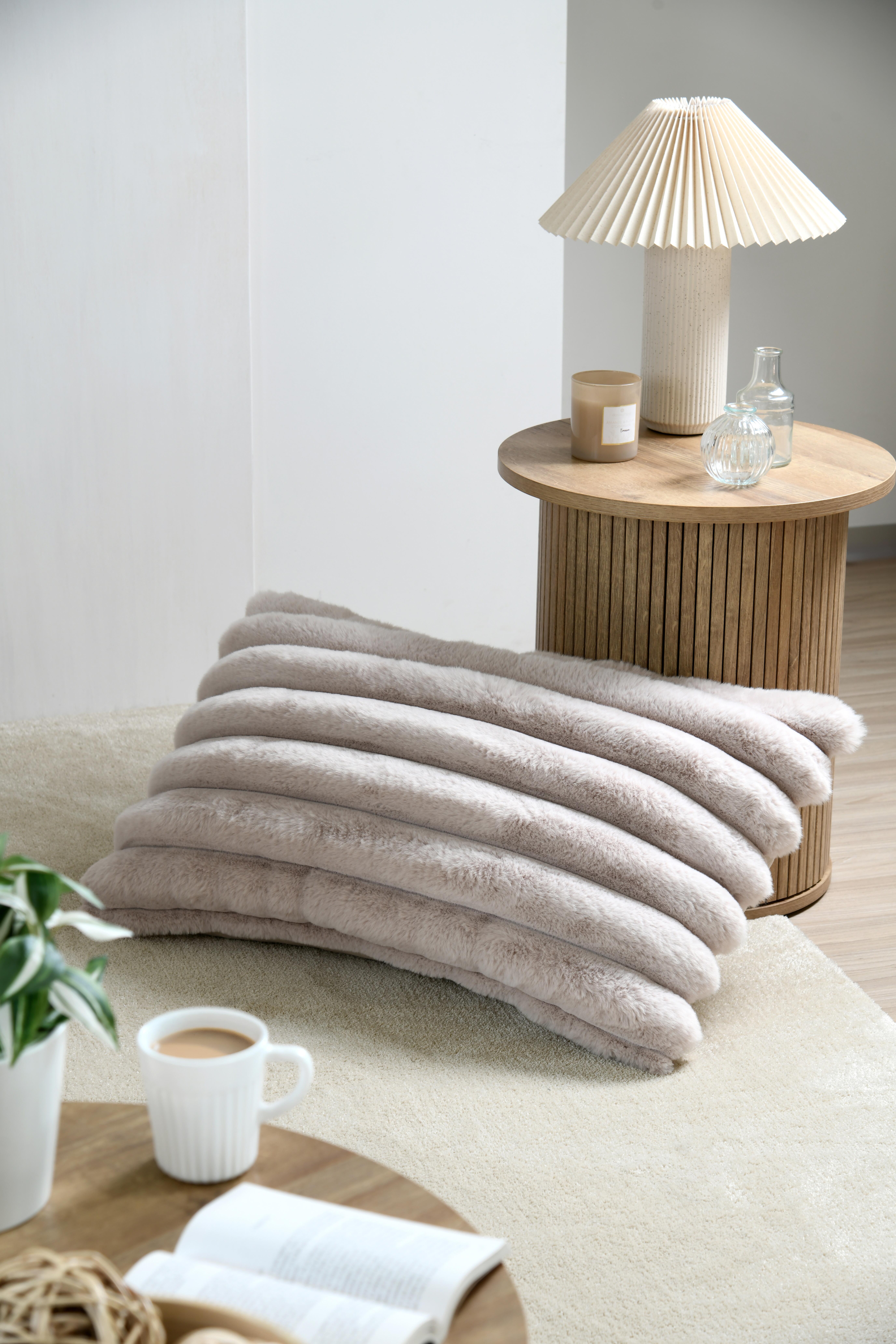 Coussin Polary, écru l.50 x L.80 cm - 2