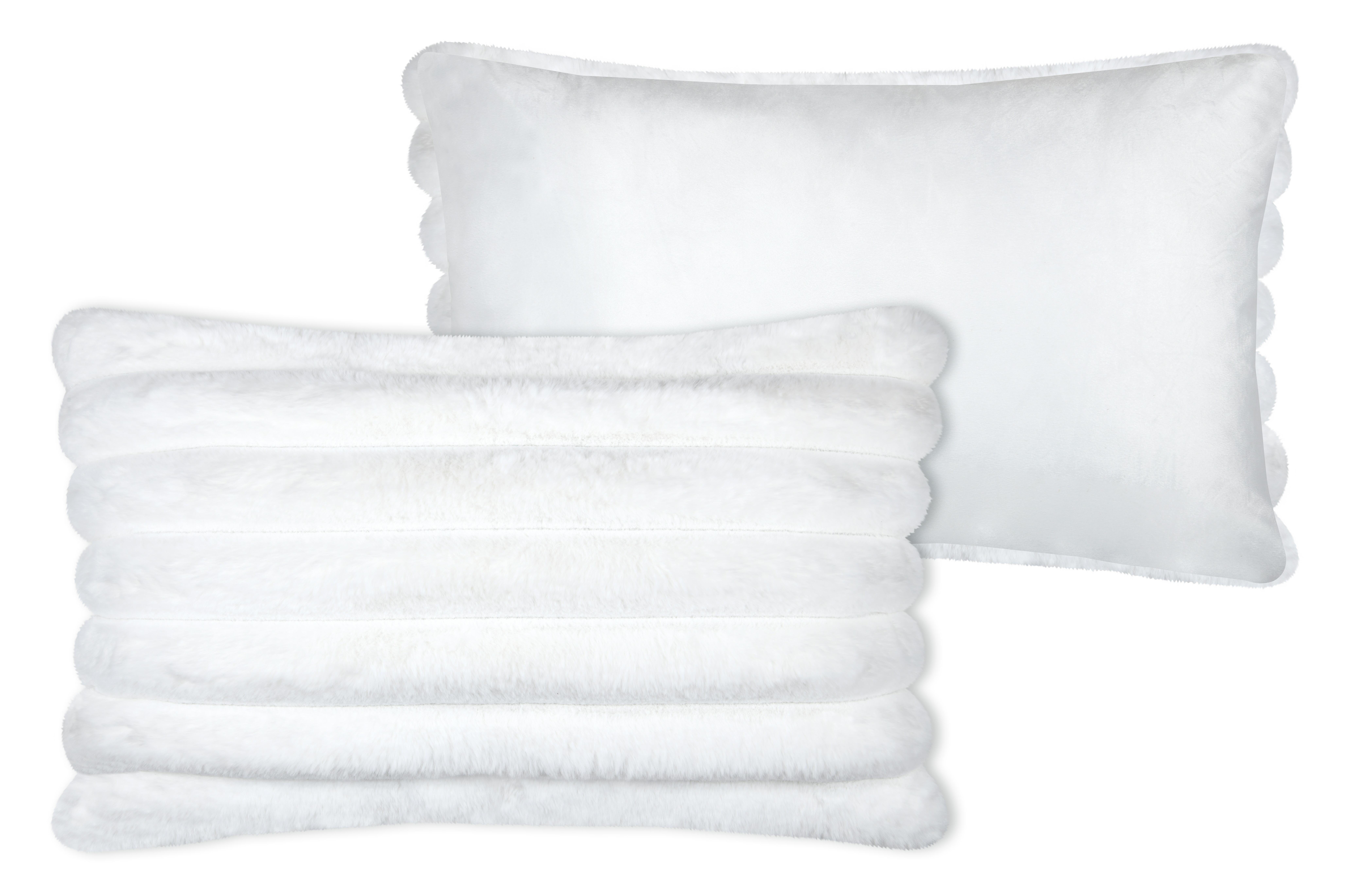 Coussin Polary, blanc l.50 x L.80 cm - 5