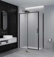 MAMPARA DE DUCHA FRONTAL CORREDERA TEKA INCA SLIM 110CM NEGRO - 2