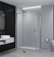 MAMPARA DE DUCHA FRONTAL CORREDERA TEKA INCA SLIM 160CM CROMO - 2