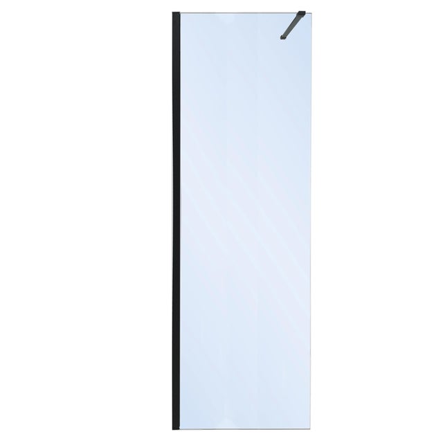 MAMPARA DE DUCHA FRONTAL FIJA CARIBE PRO 100CM NEGRO