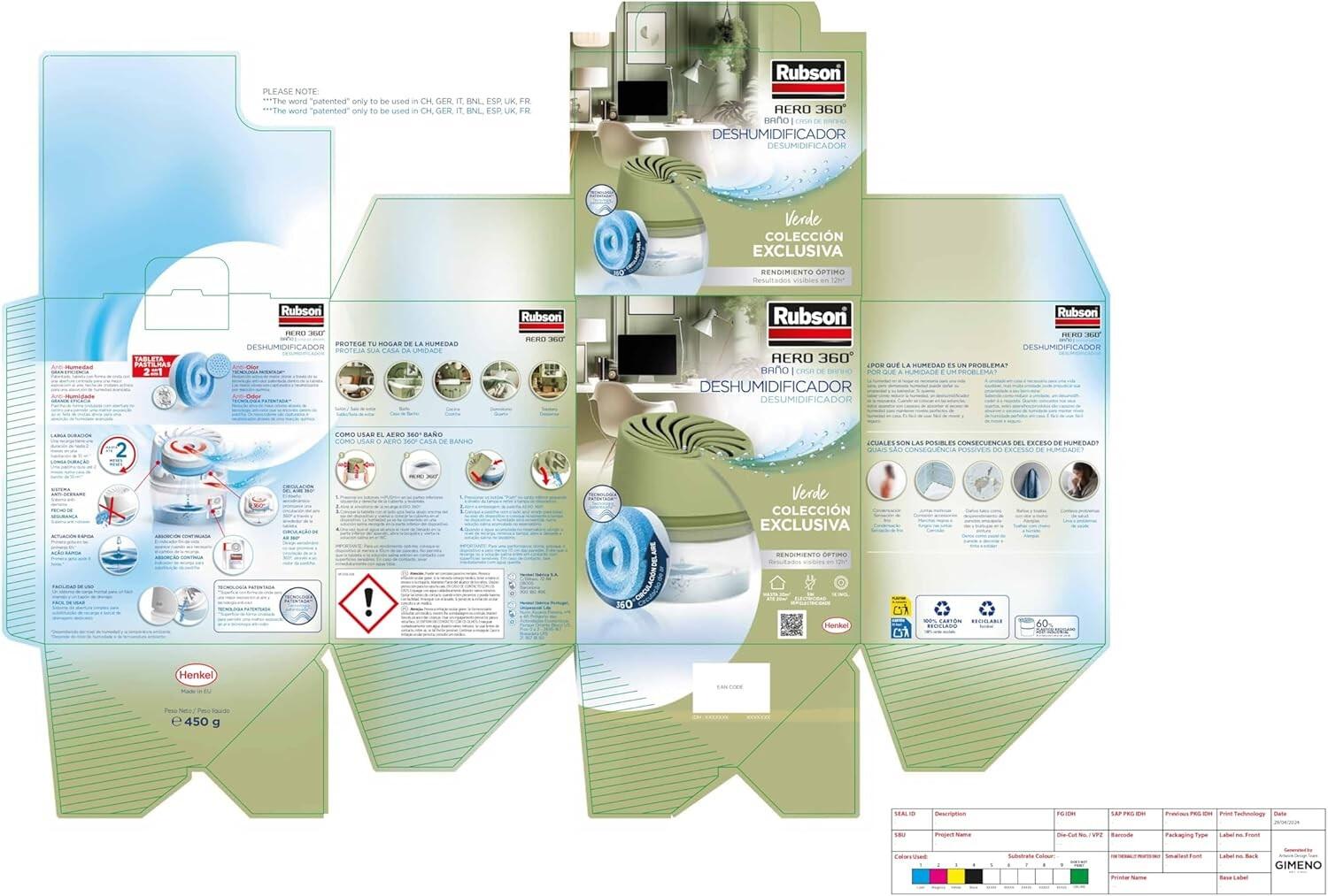 Desumidificador Rubson 450gr neutro - 2
