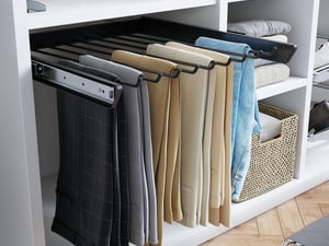 Perchas plegables para pantalones, organizador de ropa, colgador de  armario, organizador de almacenamiento, productos para el