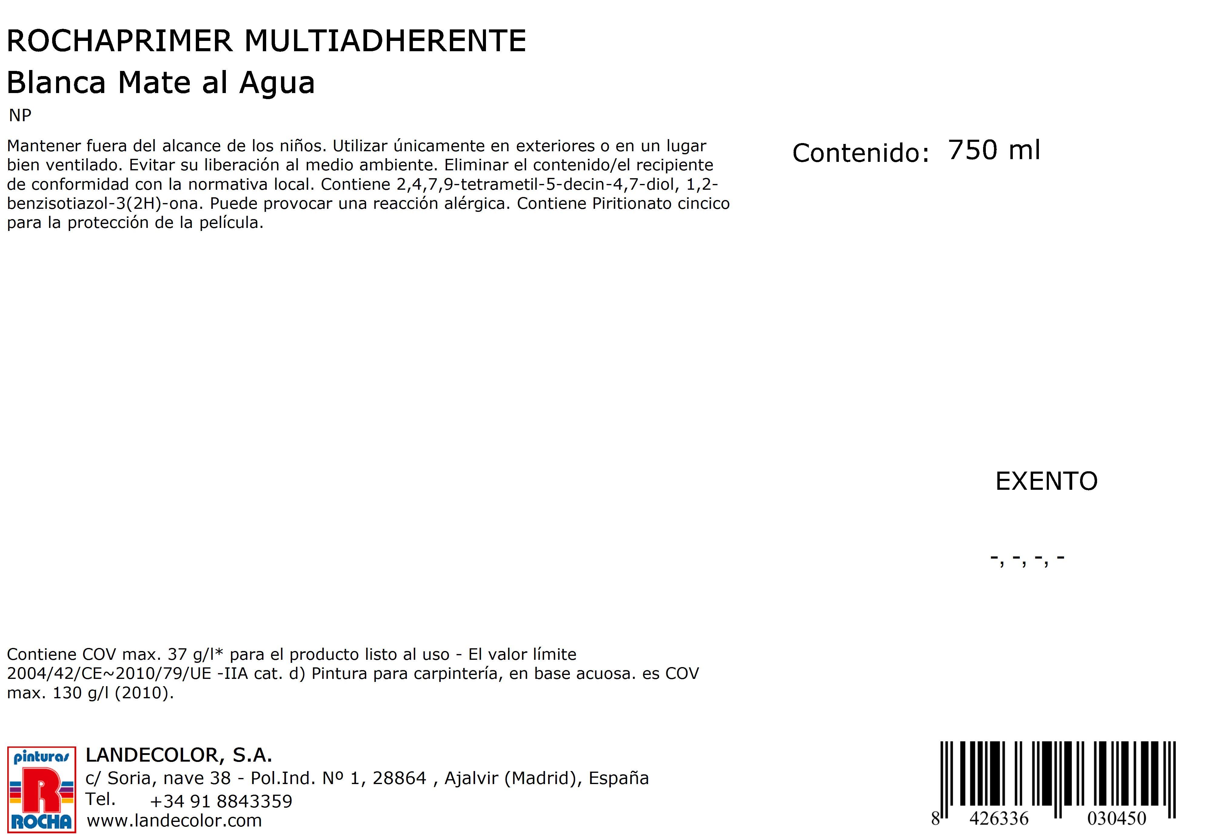 IMPRIMACIÓN ACRÍLICA MULTISUPERFICIE 750ML BLANCO - 3