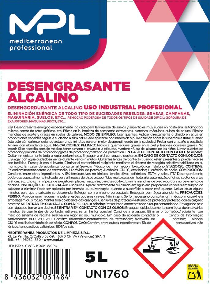 DESENGRASANTE ALCALINO 5L - 2
