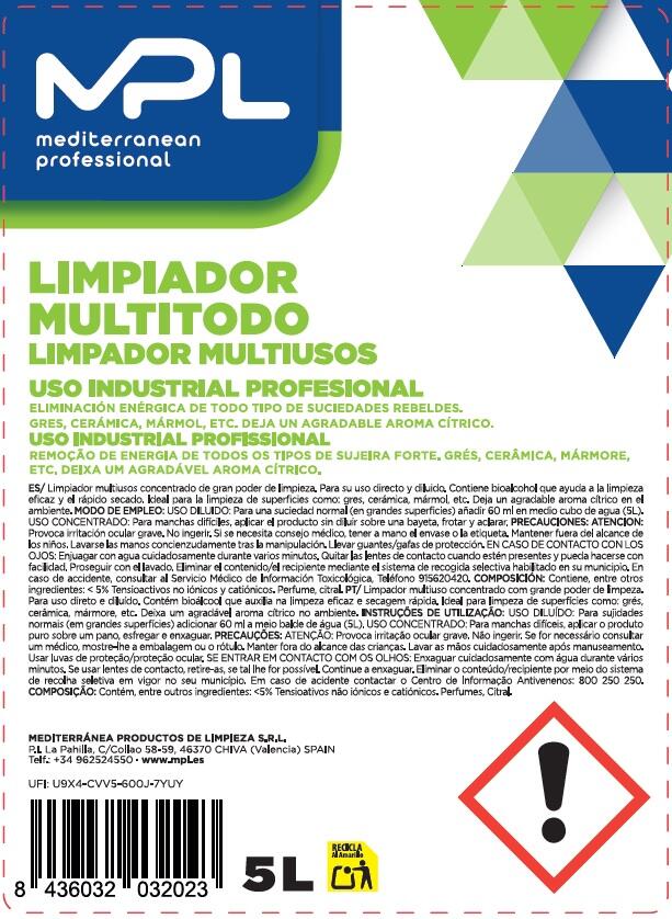 LIMPIADOR MULTIUSOS  5L - 2