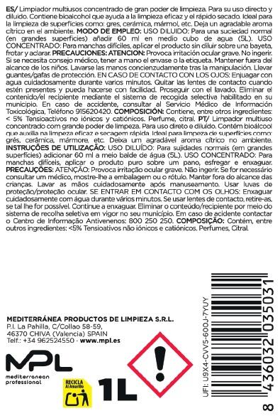 LIMPIADOR MULTIUSOS PISTOLA 1L - 2